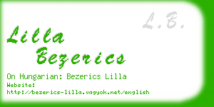 lilla bezerics business card